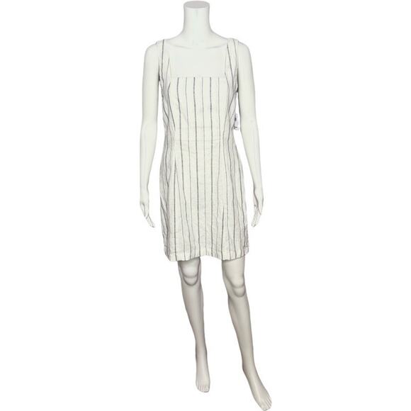 NWT Old Navy Square-Neck Linen-Blend Midi Dress Size S - Picture 2 of 6